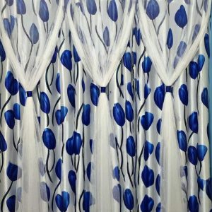 সাটিন সিল্ক কাপড়ের পর্দা (নেট সহ )
